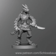 kobold female ver1 game toy tabletop dungeons dragons dnd 3d print model - Mito3D
