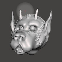 kobold head 1st edition coming game kobolds d&d dog-men pathfinder 5th goblins monster 3d print model - Mito3D