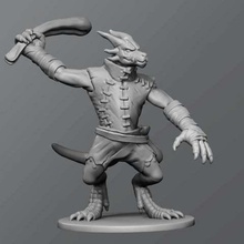 kobold ver2 ferramenta A impressão 3d tampo de mesa monstro inimigo masmorras e dragões d&d 3d print model - Mito3D