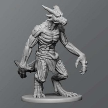 kobold zombie tool 3d printing tabletop monster enemy dungeons dragons d&d 3d print model - Mito3D
