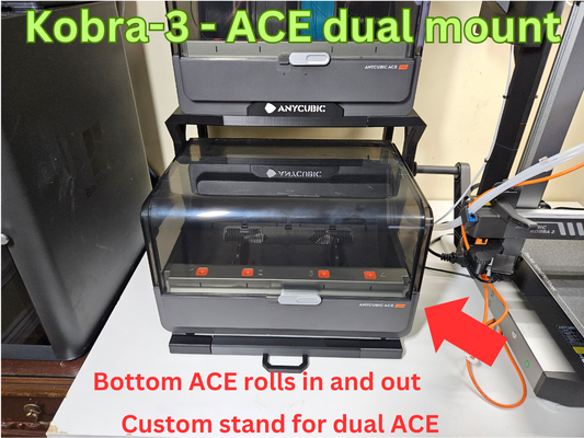 kobra 3 asso dual montare anycubic 3d print model - Mito3D