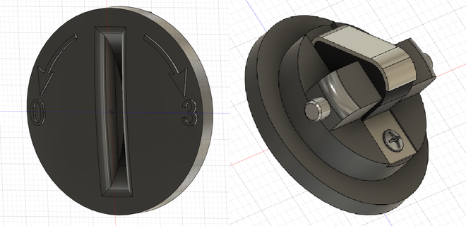 Kobra Sicht ekp 1s 03 Batterie Deckel Airsoft dotsight ex 3d print model - Mito3D