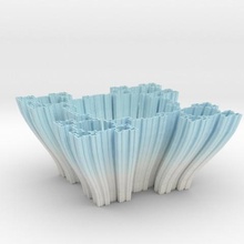 koch bowl various fractal vase tumbler 3d print model - Mito3D
