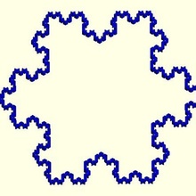 koch snowflake blockscad art blockscadsnowflake fractal math 3d print model - Mito3D