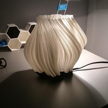 koch style lamp art snowflake lampshade 3d print model - Mito3D