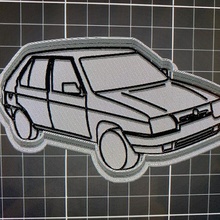 koda favorit cookie cutter skoda car 3d print model - Mito3D