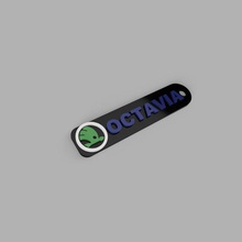 koda octavia keychain jewelry key skoda 3d print model - Mito3D