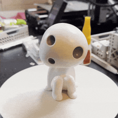 kodama bobblehead art princesse mononoke forêt esprit 3d print model - Mito3D