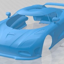 koenigsegg Agera 2011 druckbar Körper Wagen 3d print model - Mito3D