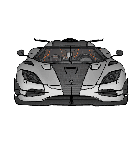 Koenigsegg agera 1 supercar auto voitures voiture sport automobile VUS circulation police croisements rallier Berlines réglage Derby courses 3D print model - Mito3D