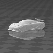 Koenigsegg voiture 3d print model - Mito3D