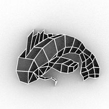 koi sazan dekorasyon dekor 2d iç tasarım Sanat inek anahtarlık amblem kolye koikarp hayvan geometrik balık 3d print model - Mito3D