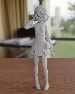 kokkoro prenses Connec bağlanmak genç güzel Kadın karakter Şirin karikatür toon anime kol 2d 3d Kokoro kız elf dalış fantezi Yazdır basılı 3d print model - Mito3D