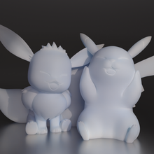 koko peeka evee pen stand animal toy pokemon peekachu eevee 3d print model - Mito3D