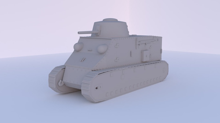 kolohousenka 37mm skoda 27 1 72 panzer militär 3d print model - Mito3D