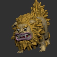 komachiyo jogo porco leão cão one piece 3d print model - Mito3D