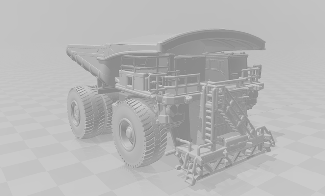 komatsu bergbau kipper ausrüstung spiel traktor druckguss bauernhof heiße reifen john deere masey lkw 3d print model - Mito3D