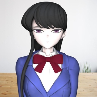 komi san wa komyushou sosis anime kol komisan Anime kızı şekil vermek kız 3d print model - Mito3D