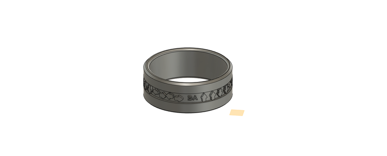 konami code ring jewelsxcults nintendo gaming 3d print model - Mito3D