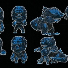 Kong Godzilla Rey juguete 3d print model - Mito3D