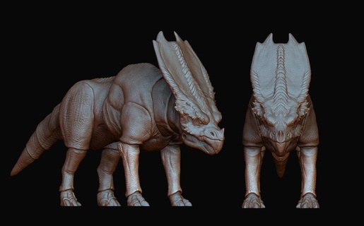 Kong sylvaceratops 3d print model - Mito3D