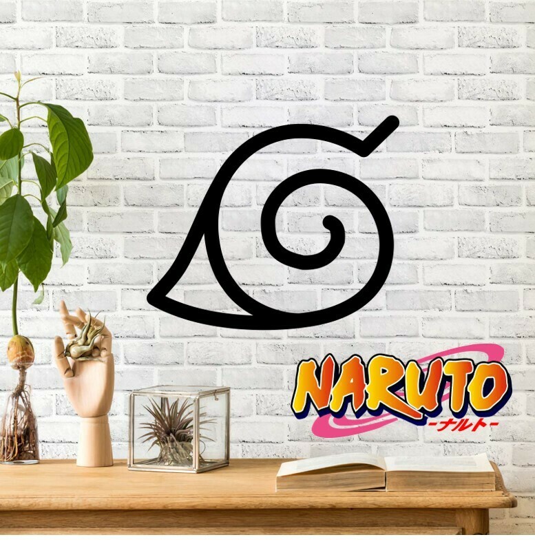 konoha Symbol Dekoration Naruto 3D print model - Mito3D