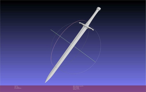 Konosuba obscurité épée imprimable Assemblée 3d print model - Mito3D