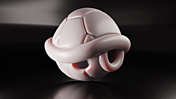Koopa Schale Super Mario Schildkröte 3d print model - Mito3D
