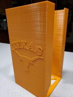 koozie rack - texas longhorns coozie cooler cold beer soda ice drink holder ncaa football sports nfl 3d print model - Mito3D