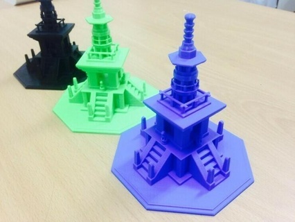 Kore kültürel varlıklar vermek kule 3d print model - Mito3D