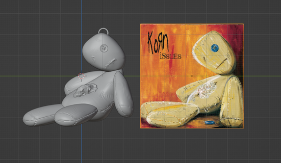 korn bambola pezza portachiavi kornportachiavi ragdoll mais problemi 3d print model - Mito3D