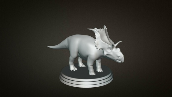 kosmoceratops dinosaure 3d impression jouet modèle jouets 3d print model - Mito3D