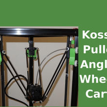 kossel - angled wheels carts upgrade 2020 tool carriage cart delta 3d printer kosselmini mini printing 3d print model - Mito3D