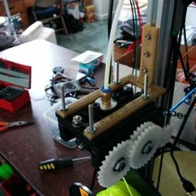 Kossel 2020 mini extrusora montar encaja Steve's seemecnc 20x20 extrusión folgertech orientado steves 3d_printer_extruders 3d print model - Mito3D