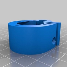 kossel mini 3mm extruder rp 1 8th bowden push fit 3d_printer_parts 3d print model - Mito3D