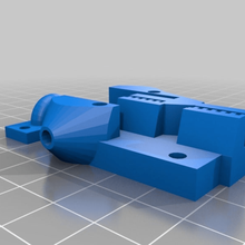 kossel mini carriage quick belt clips optional flying extruder loop 3d_printer_parts 3d print model - Mito3D