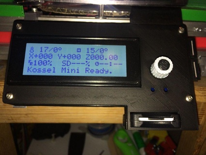 kossel mini sd case card 3d printer parts 3d print model - Mito3D