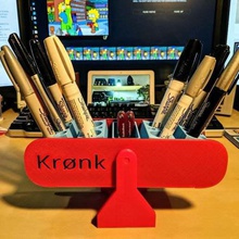kr nk home organization simpsons pencil holder marker kr&oslash kronk ikea 3d print model - Mito3D