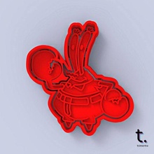 krabs esponja prumo biscoito cortador padaria legais fofa Projeto cozinha personagem 3d print model - Mito3D