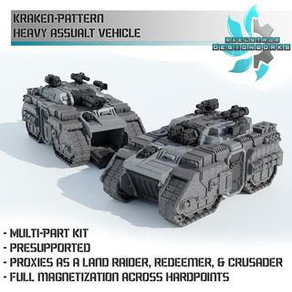 kraken pattern schwer Angriff Fahrzeug 3d print model - Mito3D