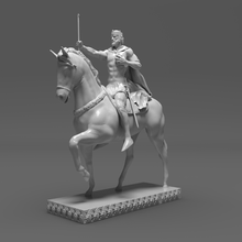 rei tomislav arte cavaleiro cavalo cavalheiro capitão exército solda coral 3d print model - Mito3D