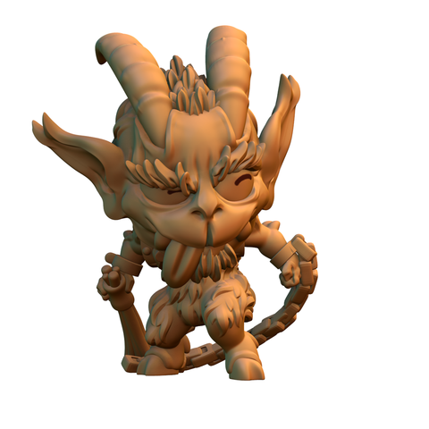 krampus chibi en miniatura juego 3D print model - Mito3D