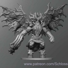 krampus demon dnd dungeons and dragons tabletop toy 3d print model - Mito3D