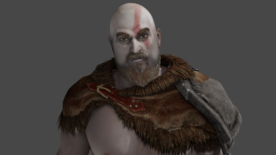 Kratos Deus of guerra fantasia 3d print model - Mito3D
