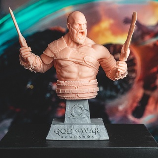Kratos Krieg Ragnarok Kunst of ps5 ps4 Sony Atreus 3d print model - Mito3D