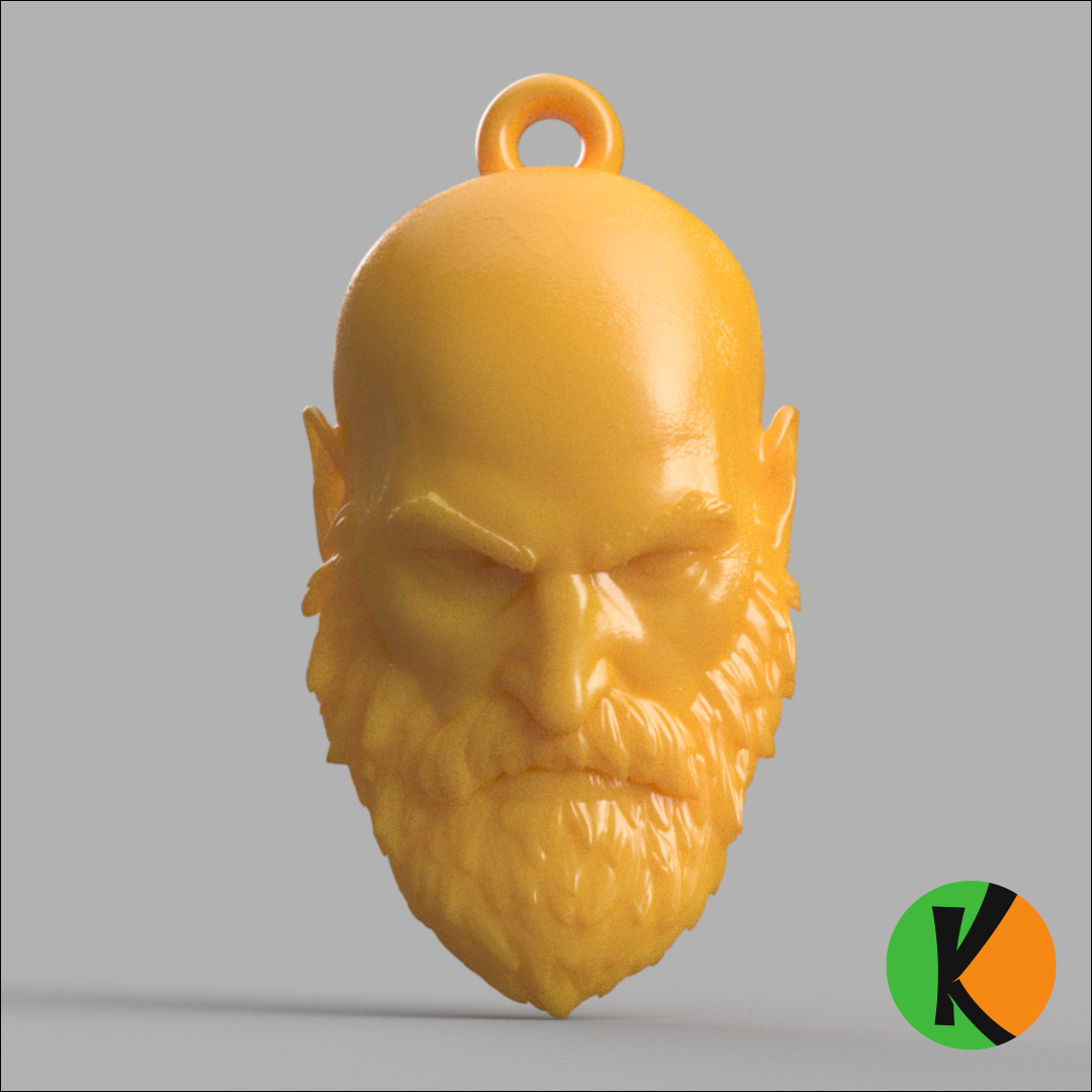 kratos god war keychain 3D print model - Mito3D