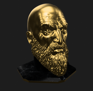 Kratos casque musique titulaire soutien 3d print model - Mito3D