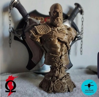 Kratos escultura colecionáveis 3d print model - Mito3D