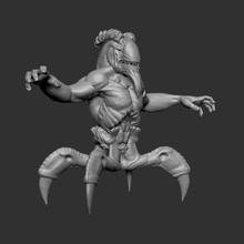 krawl divers zbrush le crabe les insectes alien monstre 3d print model - Mito3D