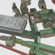 kremlin palace architecture kremlinpalace famousbuilding famousarchitecture 3d print model - Mito3D